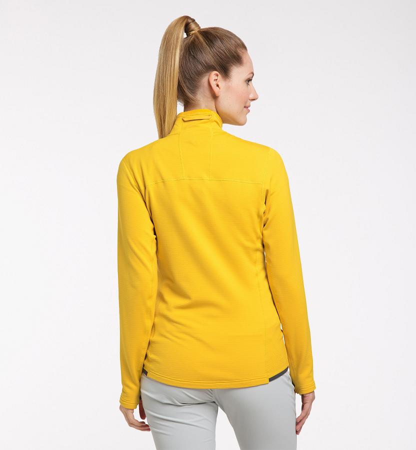 Haglöfs Womens Roc Sheer Mid Layer Yellow New Zealand 20573KLGD